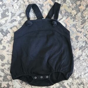 Kate Quinn Black Bubble Romper with Straps